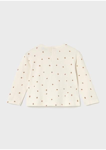 Kahverengi Desenli Kız Bebek Uzun Kollu Tişört 2077 fiyatları