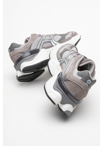 Erkek Bağcıklı Rahat Kalın Taban Sneaker Hj 25009M Gri fırsatları