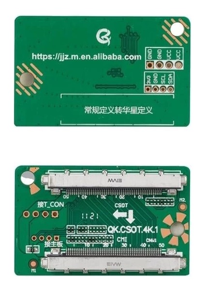 LCD Panel Flexi Repair Kart Qk Csot 4K 2 4K UHD Üni QK0814B