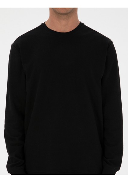Erkek Siyah Regular Fit Sweatshirt 50313944-VR046