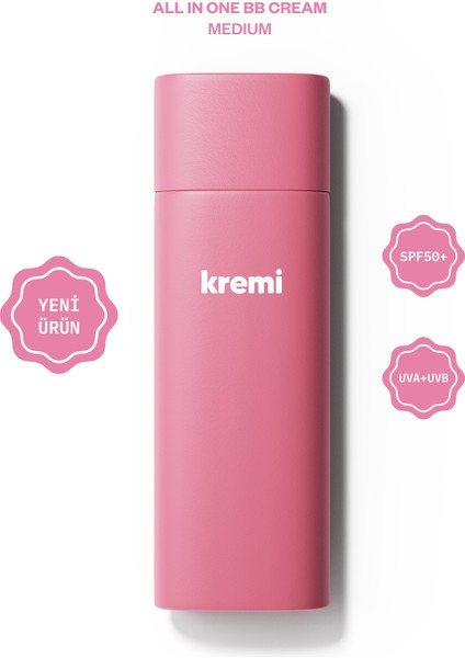 Bb Krem Nemlendirici| 50 Spf Uva/uvb I Leke Karşıtı I Fondoten I Kapatıcı I Canlandırıcıı Aydınlatıcı