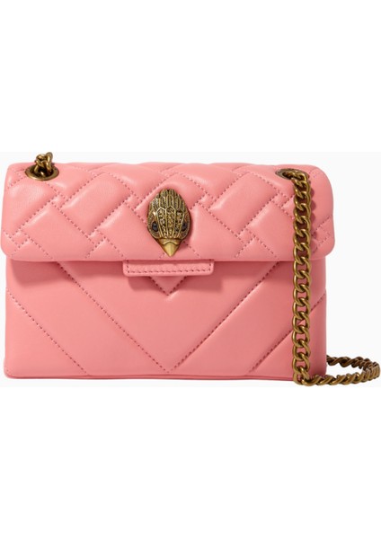 Mini Kensington Leather Shoulder Bag, Lüks Deri Omuz Çantası
