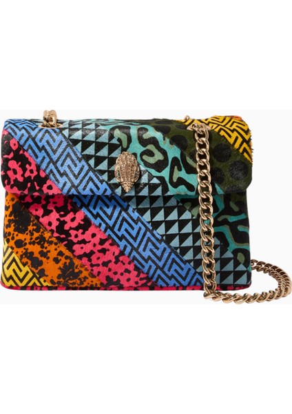 Kensington Leather Bag, Çok Renkli Deri Çanta ve Zincir Askı
