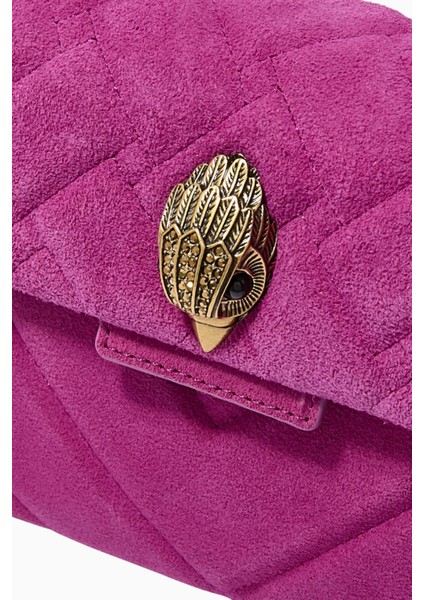 Mini Kensington Omuz Çantası, Süet, Zincir Askılı, Zarif ve Kompakt modelleri