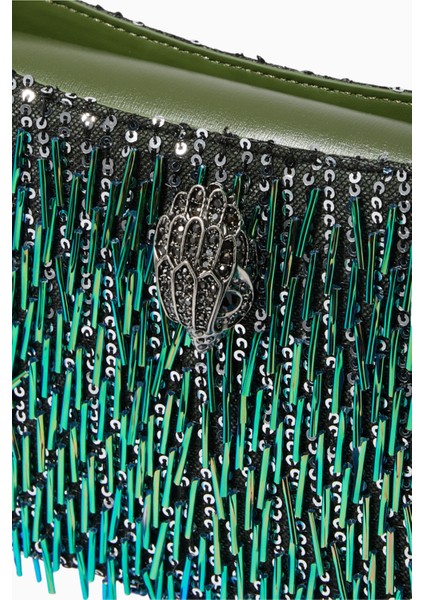 Bond Shoulder Bag Yeşil Pullu Deri Omuz Çantası fırsatları