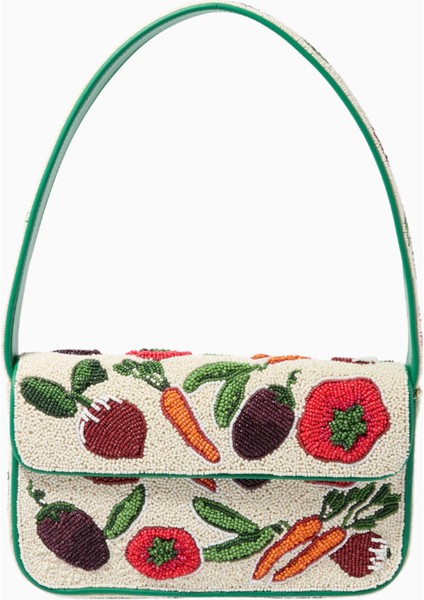 Tommy Crudite-Print Boncuklu Çanta