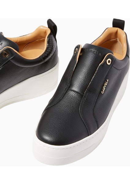Carvela Connected Laceless Sneakers, Deri, Bağcıksız ve Modern Spor Ayakkabı modelleri