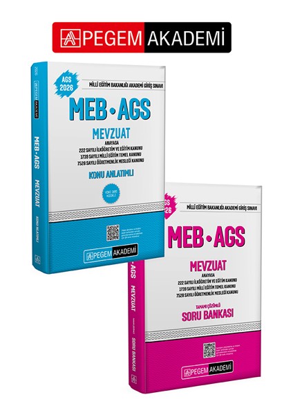 Pegem Akademi 2026 Meb Ags Konu Anlatımlı Mevzuat + 2026 Meb Ags