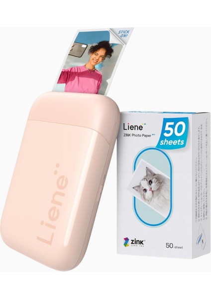 Pearl K100 Mini Bluetooth Fotoğraf Yazıcısı, 300DPI, Çinko Kağıt