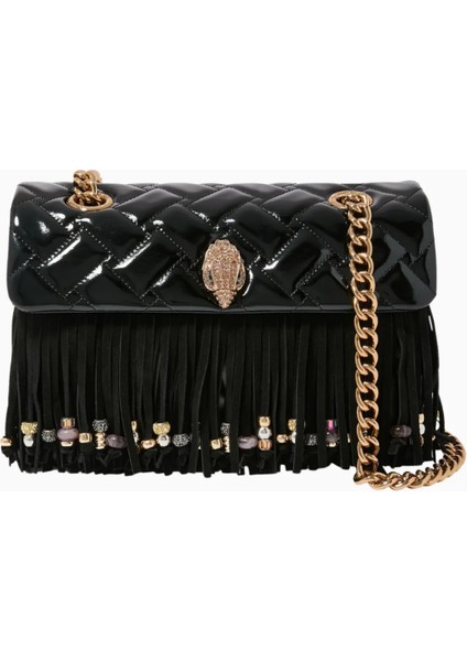 Kensington Fringe Deri Omuz Çantası