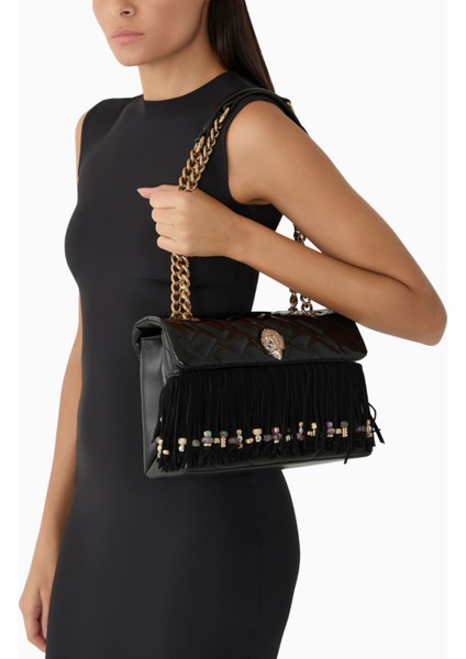 Kensington Fringe Deri Omuz Çantası fiyatları