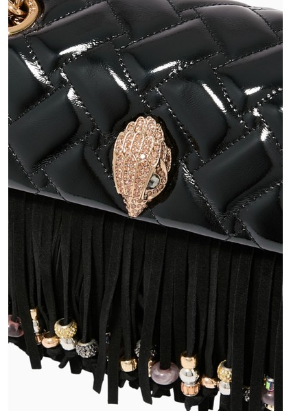 Kensington Fringe Deri Omuz Çantası fırsatları