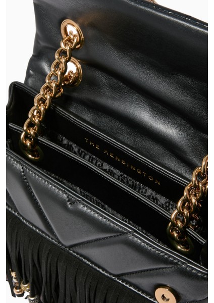 Kensington Fringe Deri Omuz Çantası indirimleri