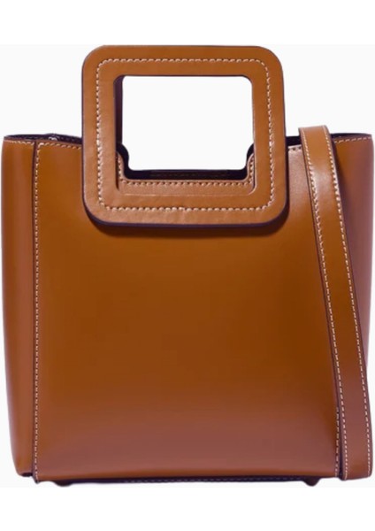 Mini Shirley Tote Bag Kadın Deri Çanta, Şık ve Çok Yönlü