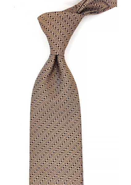 Klasik Kravat Sarı Küçük Desen Mikrofiber 8 cm Genişlik 155 cm Uzunluk fiyatları