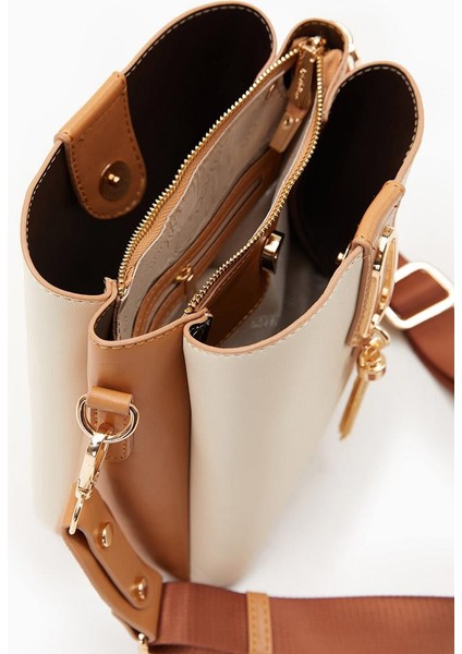 Bej-Camel Kadın Omuz Çantası 930126 fırsatları