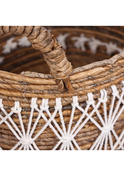 Mylamp Ürgüp 34X31X28 Cm. Doğal Abaka El Yapımı Oval Sepet M modelleri