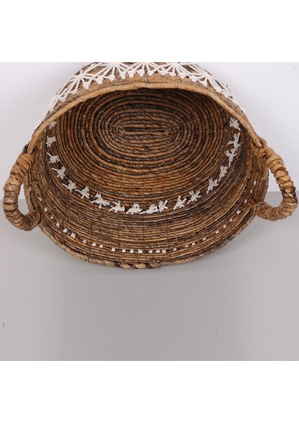 Mylamp Ürgüp 34X31X28 Cm. Doğal Abaka El Yapımı Oval Sepet M fırsatları