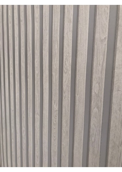 Gri Beyaz 3D Lambri Desenli 16M2 Duvar Kağıdı