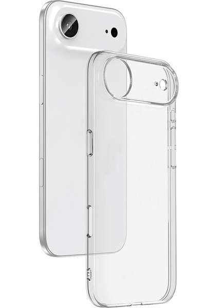 iPhone 17 Air Kılıf Silikon Kamera Lens Koruyuculu Şeffaf Azn