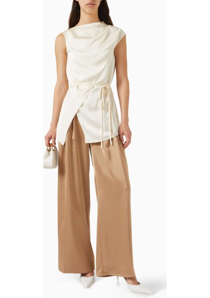 Linen Karışımlı Geniş Paça Pantolon Konforlu Şıklık Için Ideal Tercih! fiyatları
