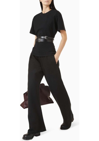 Siyah Enzo Barrel Eşofman Pantolonu - Pamuklu, Geniş Paça, Konforlu Bel Bandı fiyatları