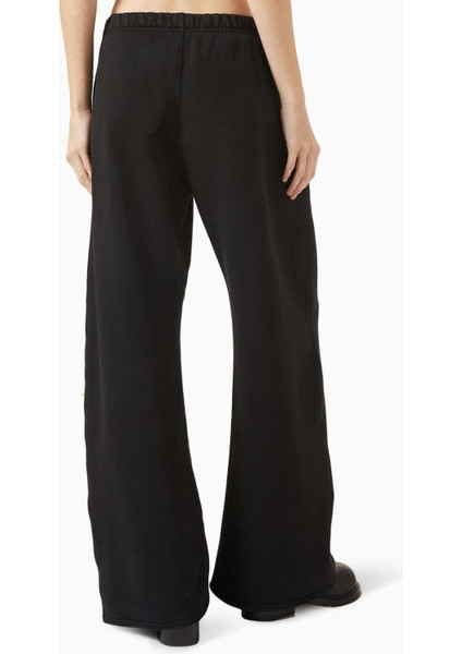 Siyah Enzo Barrel Eşofman Pantolonu - Pamuklu, Geniş Paça, Konforlu Bel Bandı modelleri