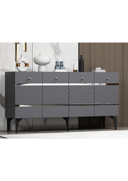 Pelinct Konsol Antrasit-Gümüş