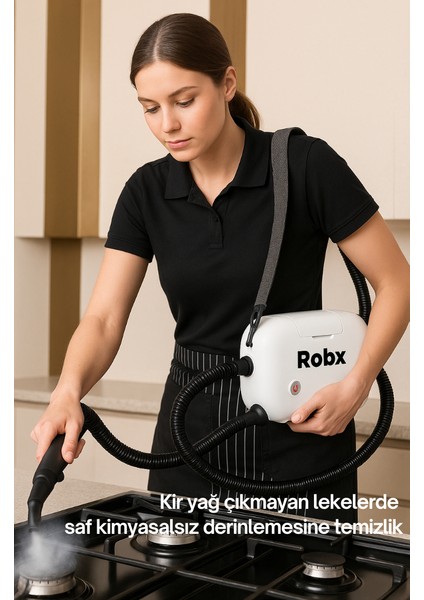 Yeni Nesil Çok Fonksiyonlu 21 Adet Aksesuar Buharlı Temizlik Makinesi 8 saniyede kesintisiz buhar