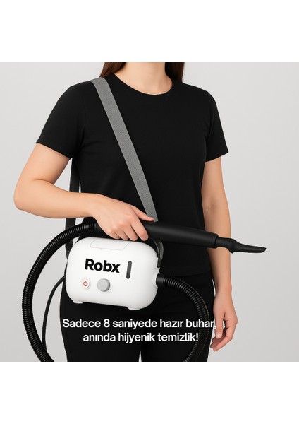 Yeni Nesil Çok Fonksiyonlu 21 Adet Aksesuar Buharlı Temizlik Makinesi 8 saniyede kesintisiz buhar fırsatları