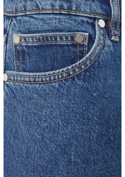 Mavi Düşük Bel Düz Kesim Jean - Denim, Eb Denim Imzası ile Şık ve Hemen Her Tarza Uygun fırsatları