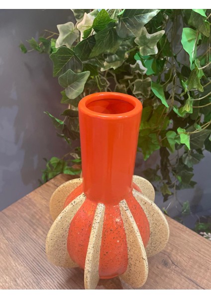 Vitale Seramik Turuncu Summer Vazo 21*21*33 cm AK.KD0023 fiyatları