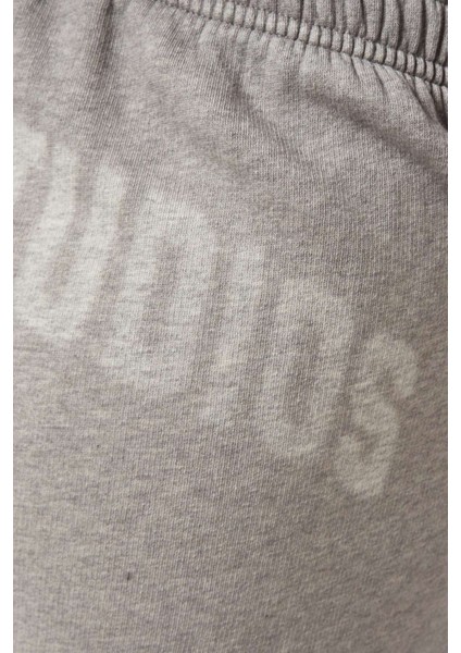 Gri Sweatpants - Pamuklu Polar - Organik Pamuk - Rahat Kesim - Yan Cepler ile fırsatları