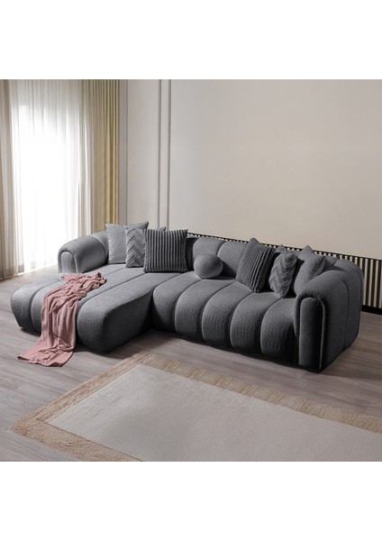 Nline Köşe Koltuk Takımı Antrasit Sol Köşe