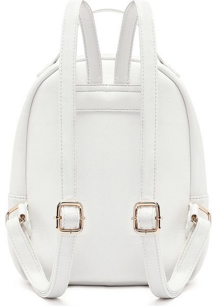 Kadın Beyaz Aksesuarlı Kapitone Sırt Çantası 25ABD2614KP fırsatları
