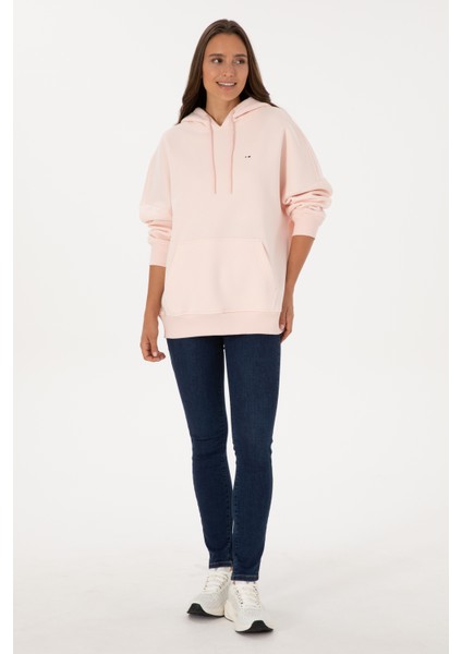 Kadın Açık Pembe Sweatshirt 50313567-VR078 fırsatları