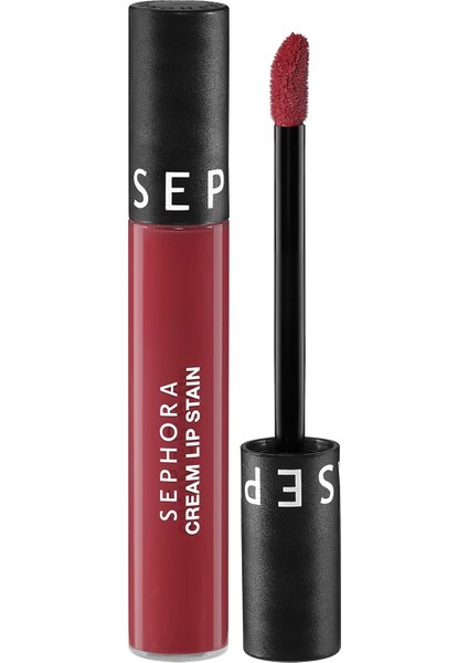 Cream Lip Stain – Bulaşmayan Kadife Bitişli Ruj - Mat Likit Ruj 127 Frozen Pomegranate (5 Ml)