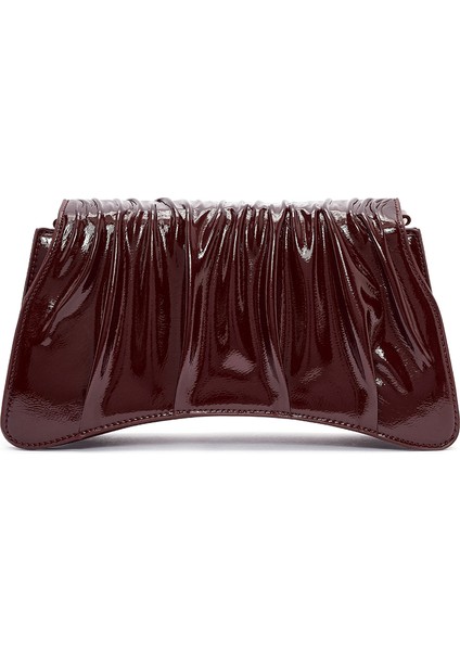 Kadın Bordo Zincir Askılı Rugan Abiye Omuz Çantası 25ABD270016 fırsatları