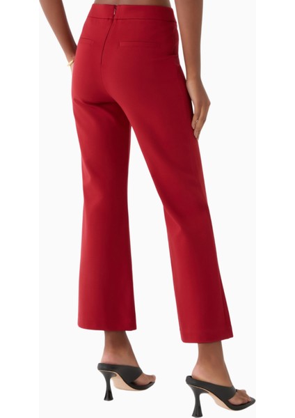 Knack Pants, Geniş Paça, Kırmızı Gül Renk, %68 Rayon, %27 Naylon, %5 Spandeks fiyatları