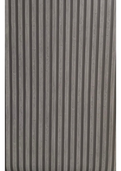 Siyah Gri 3D Lambri Desenli 16M2 Duvar Kağıdı