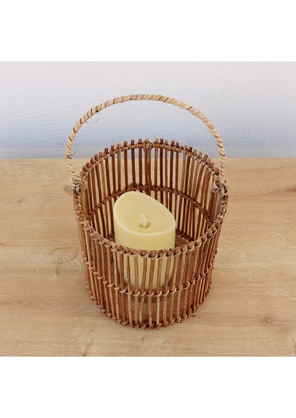 Mylamp Serra Rattan Orta Boy Mumluk 17X18X 28 Xm modelleri