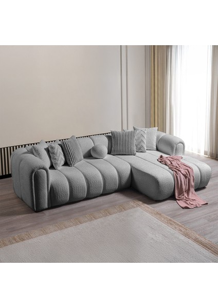Nline Köşe Koltuk Takımı Gri Sağ Köşe