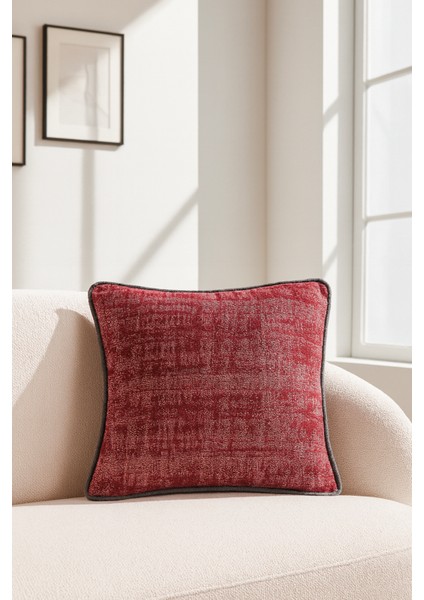 Jakar Kırlent Kılıfı Bordo Kahve 45X45