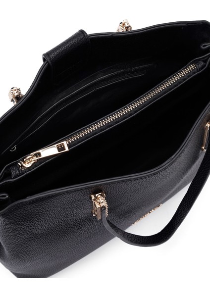 Kadın Siyah Uzun Askılı Klasik Kol Çantası 25WBD2720FT