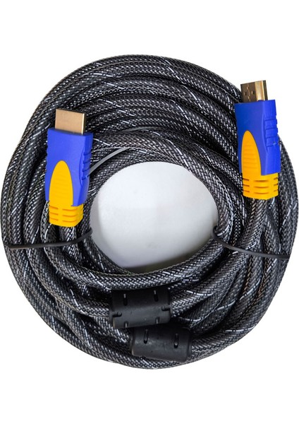 Hdmı Erkek Erkek Örgülü Kablo HDMI 1080P V1.4 Örgülü Kablo 7m