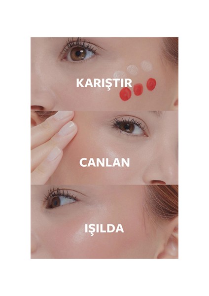 Mix & Match Glow Liquid Highlighter 72 & Joy Liquid Blush 53 Pastel modelleri