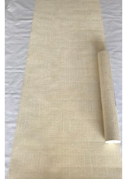 Sarı Simli Desenli 5m2 Duvar Kağıdı