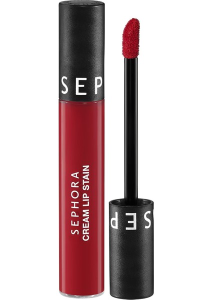 Cream Lip Stain – Bulaşmayan Kadife Bitişli Ruj - Mat Likit Ruj 128 Fancy Raspberry (5 Ml)