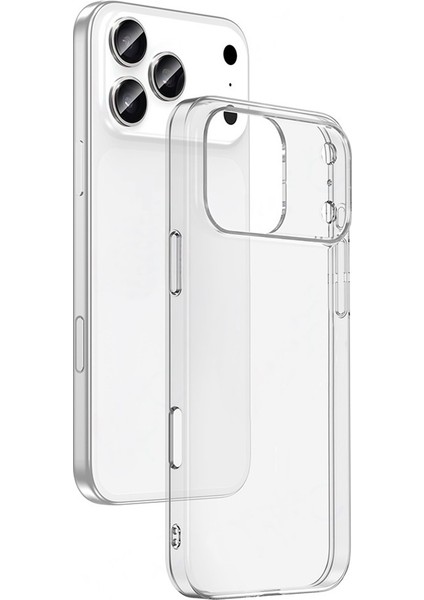 iPhone 17 Pro Kılıf Silikon Kamera Lens Koruyuculu Şeffaf Azn