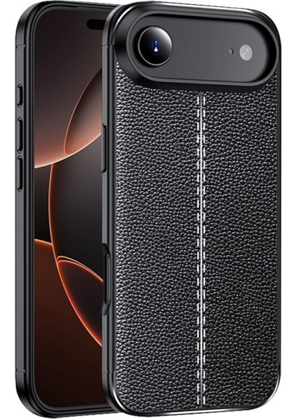 iPhone 17 Air Kılıf Niss Deri Desen Silikon